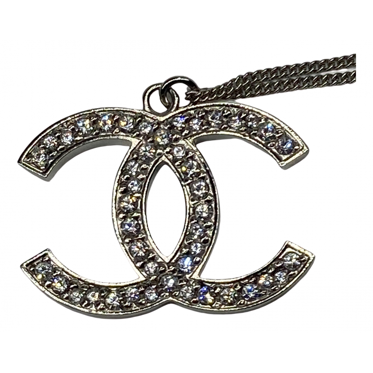 Cc necklace Chanel Silver in Metal 